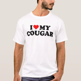 I Kärlek Cougars Funny Cougar Valentine Day 3WH1 T Shirt