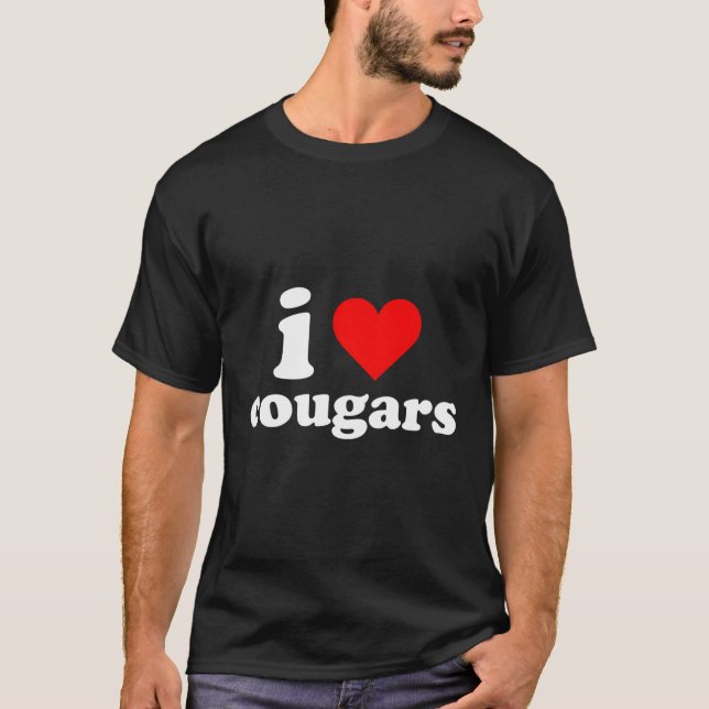 I Kärlek Cougars T Shirt (Framsida)