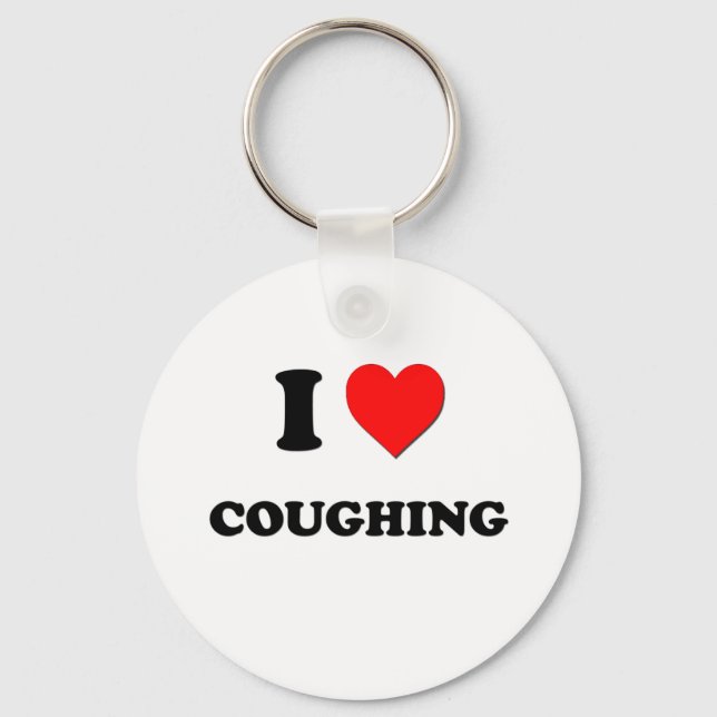 I kärlek Coughing Nyckelring (Framsida)
