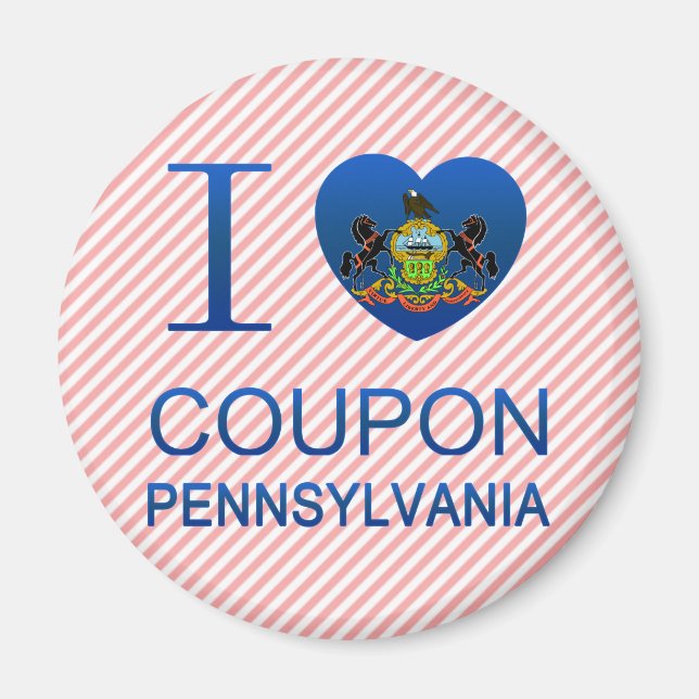 I Kärlek Coupon, PA Magnet (Framsidan)