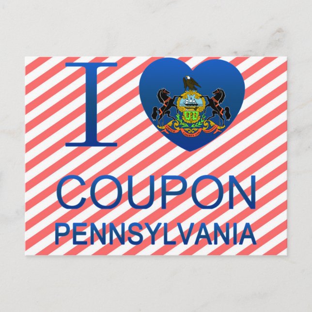 I Kärlek Coupon, PA Vykort (Framsida)
