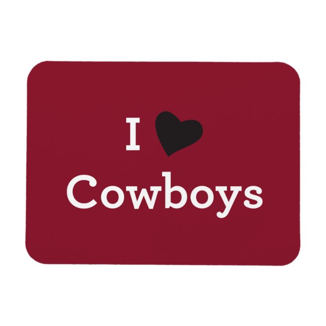 I Kärlek Cowboys Magnet (Horisontell)