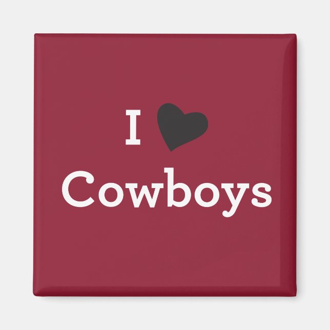 I Kärlek Cowboys Magnet (Framsidan)
