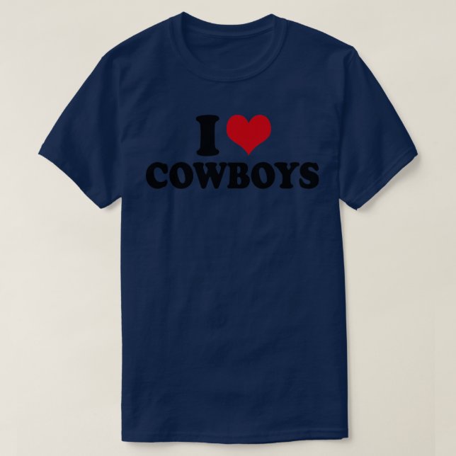 I Kärlek Cowboys T Shirt (Design framsida)
