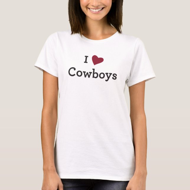 I Kärlek Cowboys T-shirt (Framsida)