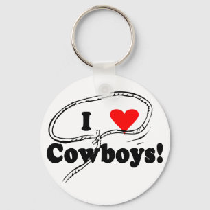 I Kärlek Cowboys T-shirts och Gifts. Nyckelring
