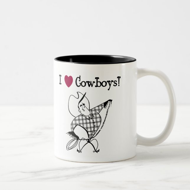 I Kärlek Cowboys Två-Tonad Mugg (Höger)
