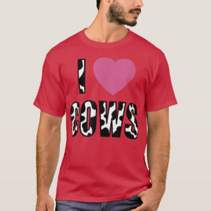 I Kärlek Cows Farm Animal Farming Funny Farmer T Shirt