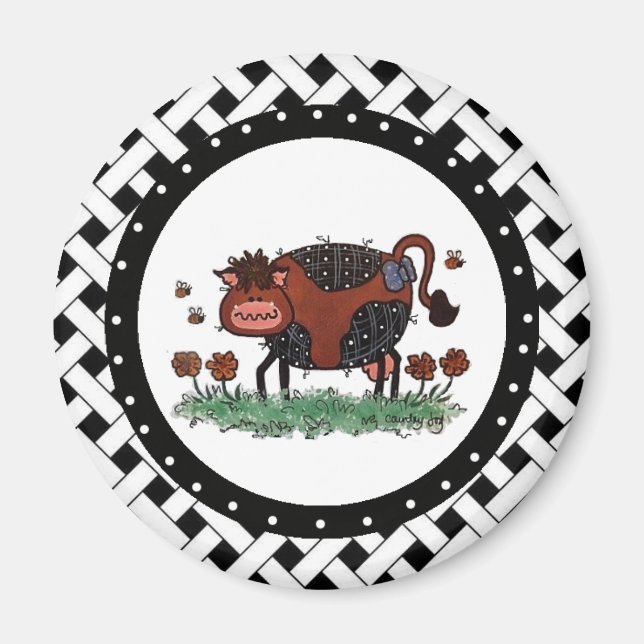 I Kärlek Cows Magnet (Framsidan)