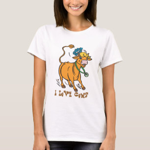 I Kärlek Cows T-Shirt