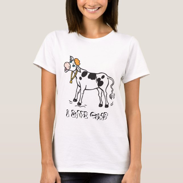 I Kärlek Cows T-Shirt (Framsida)