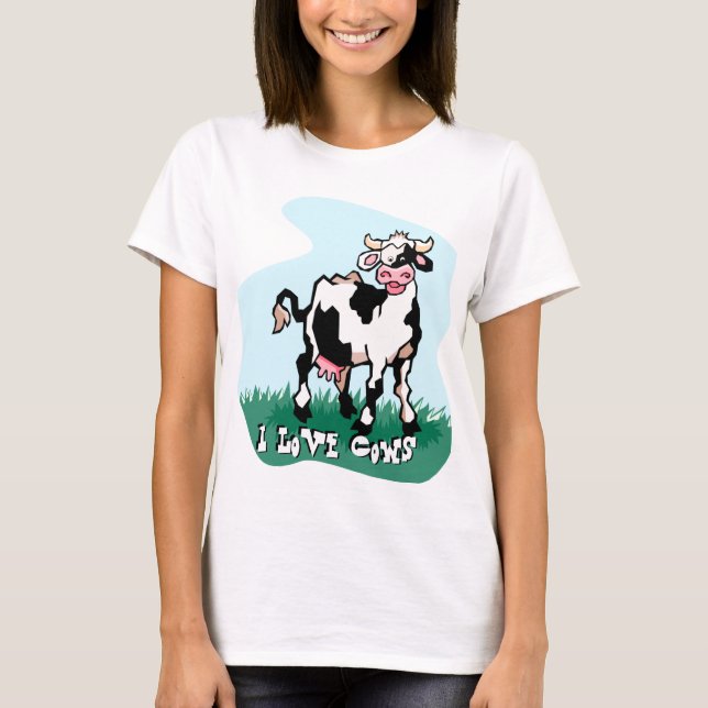 I Kärlek Cows T-Shirt (Framsida)