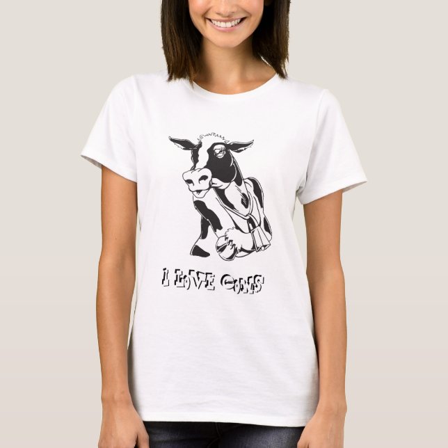 I Kärlek Cows T-Shirt (Framsida)