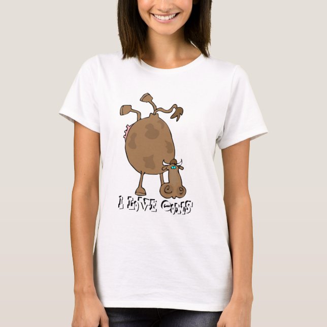 I Kärlek Cows T-Shirt (Framsida)