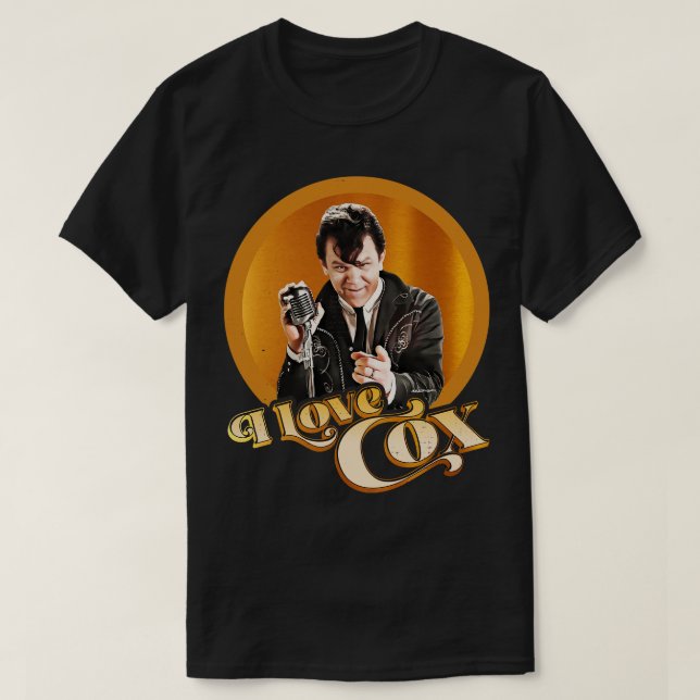 I KÄRLEK COX Solid Guld T Shirt (Design framsida)