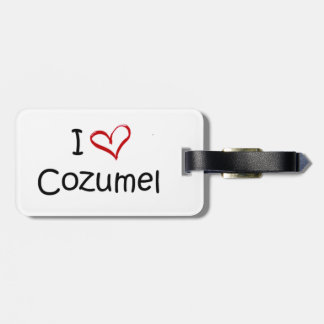 I Kärlek Cozumel Luggage Tag Bagagebricka