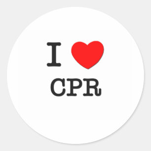 I Kärlek Cpr Runt Klistermärke