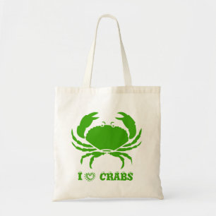I Kärlek Crabs Tygkasse