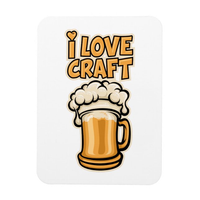 I Kärlek Craft Beer Magnet (Vertikal)