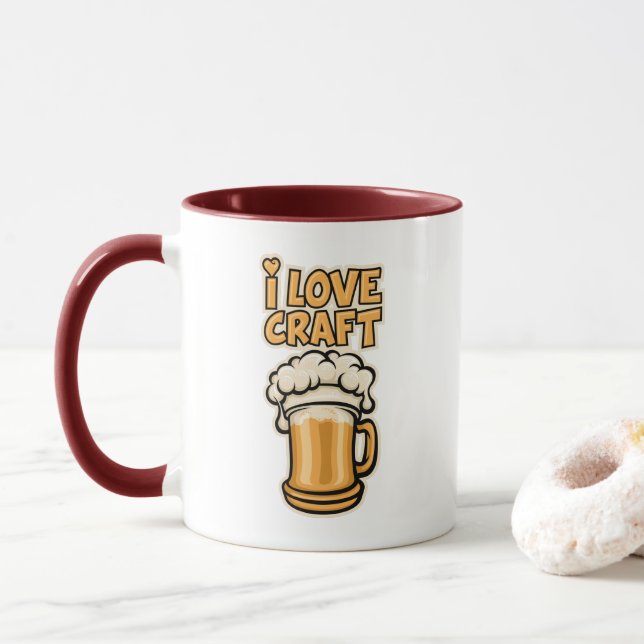 I Kärlek Craft Beer Mugg (Med munk)