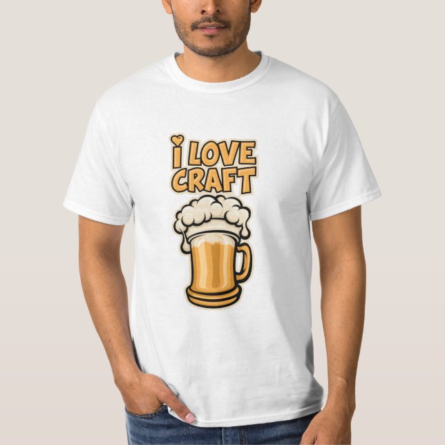 I Kärlek Craft Beer T Shirt (Framsida)