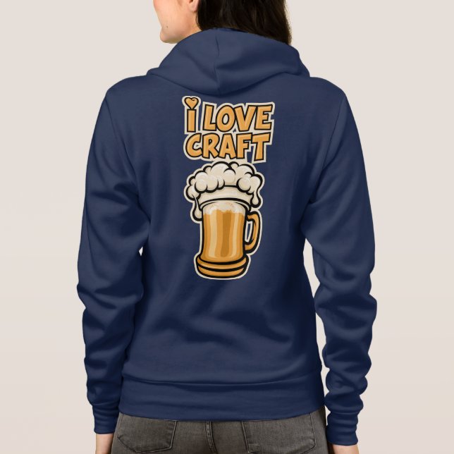I Kärlek Craft Beer T Shirt (Baksida)