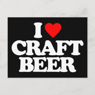 I KÄRLEK CRAFT BEER VYKORT