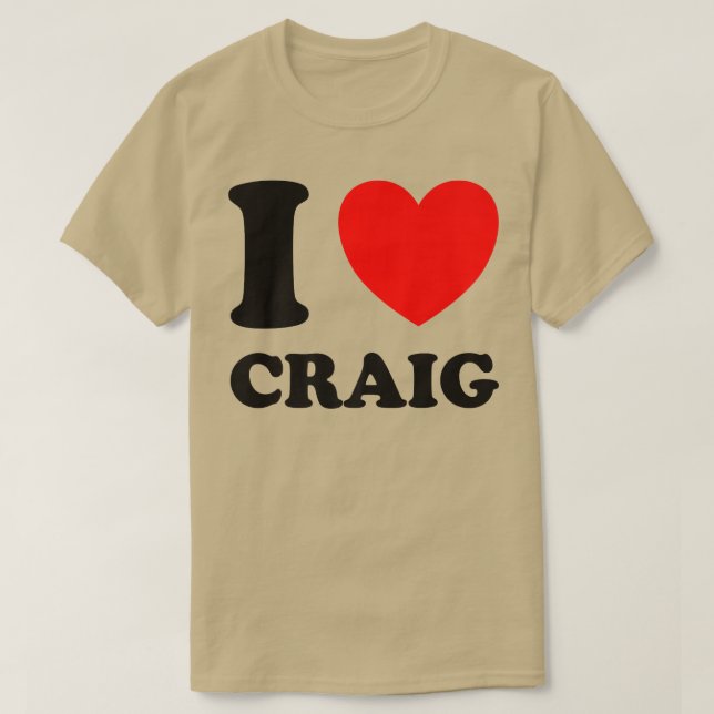I Kärlek Craig T Shirt (Design framsida)
