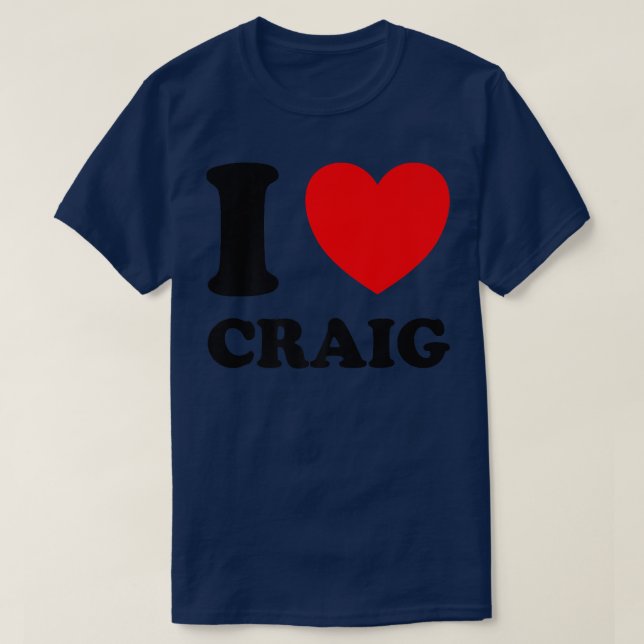 I Kärlek Craig T Shirt (Design framsida)