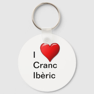 I kärlek Cranc Ibèric Nyckelring