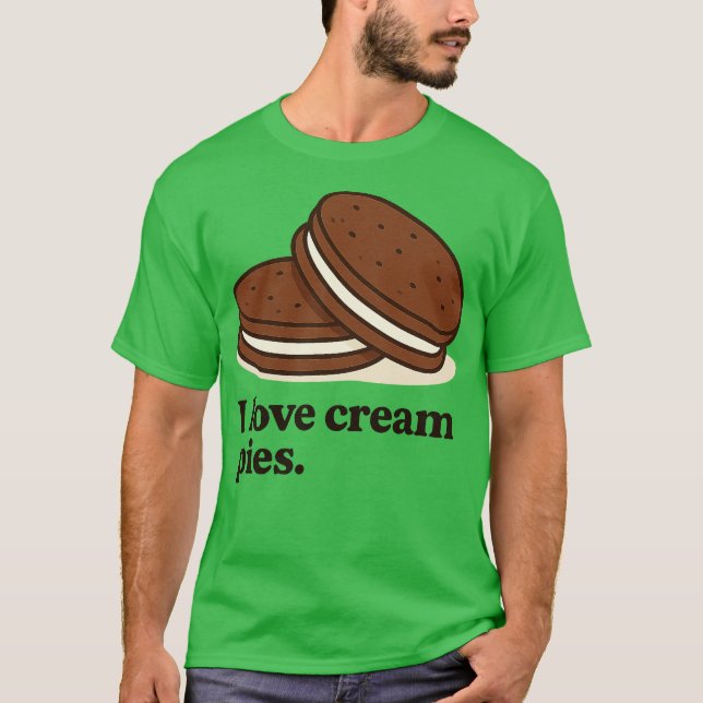I kärlek Cream Paj T Shirt (Framsida)
