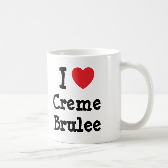 I kärlek Creme Brulee hjärta T-Shirt Kaffemugg (Höger)