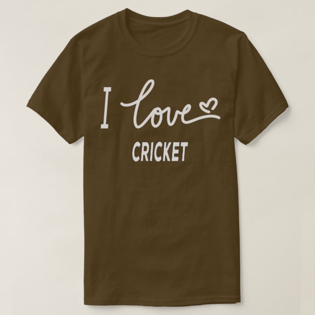 I Kärlek Cricket2 T Shirt (Design framsida)