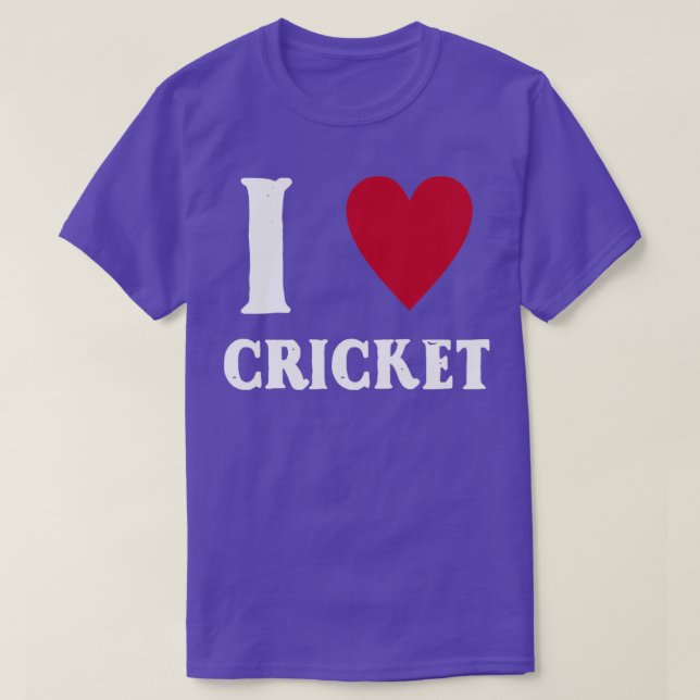 I Kärlek Cricket5 T Shirt (Design framsida)