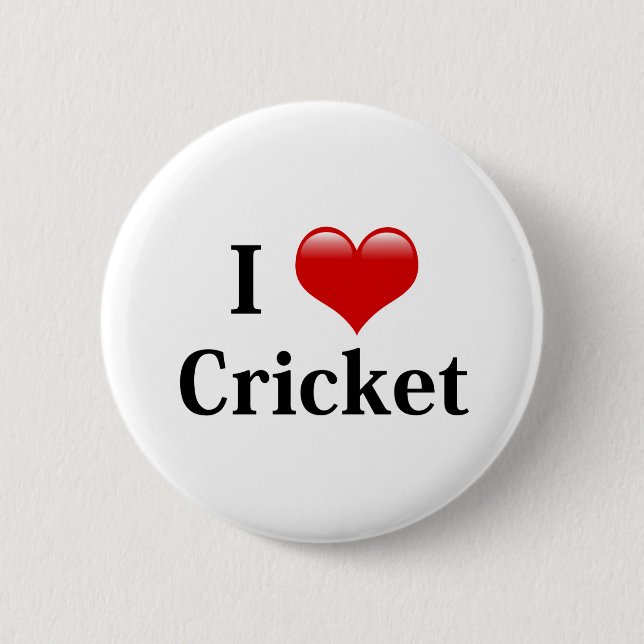 I Kärlek Cricket Knapp (Framsida)