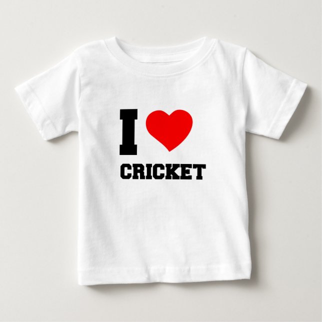 I KÄRLEK CRICKET T SHIRT (Framsida)