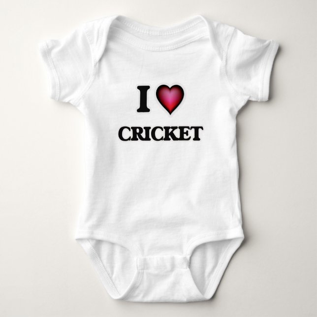 I Kärlek Cricket T Shirt (Framsida)