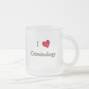 I Kärlek Criminology Frostad Glasmugg