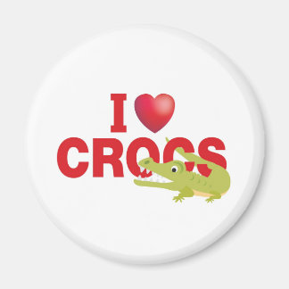 i kärlek crocs magnet