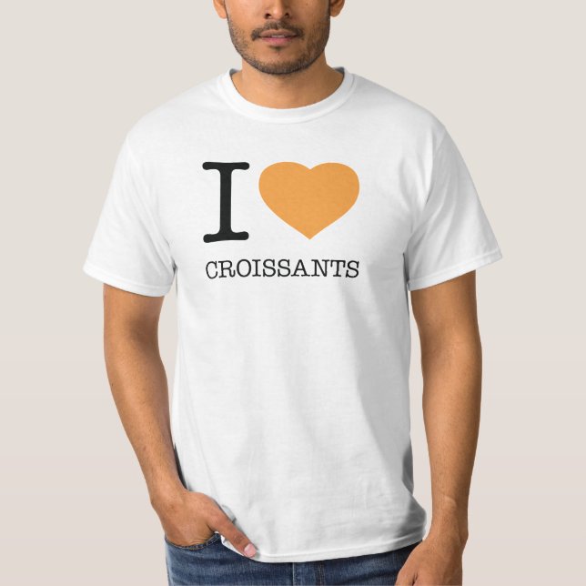 I KÄRLEK CROISSANTS T SHIRT (Framsida)