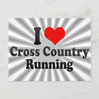 I kärlek Cross country Running Vykort