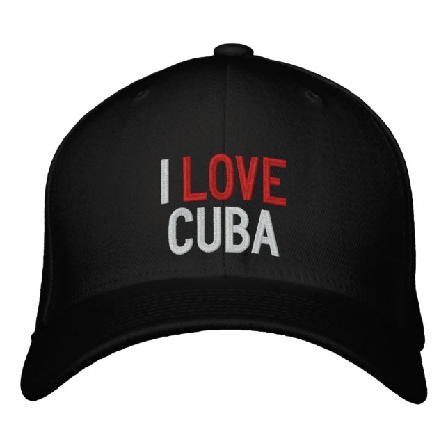 I KÄRLEK CUBA BRODERAD KEPS (Framsida)