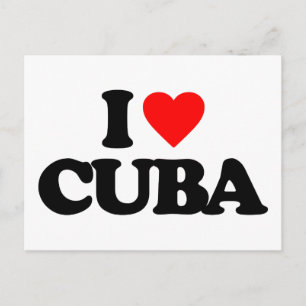I KÄRLEK CUBA VYKORT
