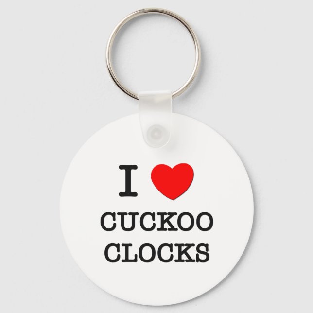 I Kärlek Cuckoo Clocks Nyckelring (Framsida)