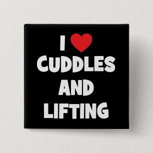 I Kärlek Cuddles och Lyktvikt - Lusande Novelty Knapp