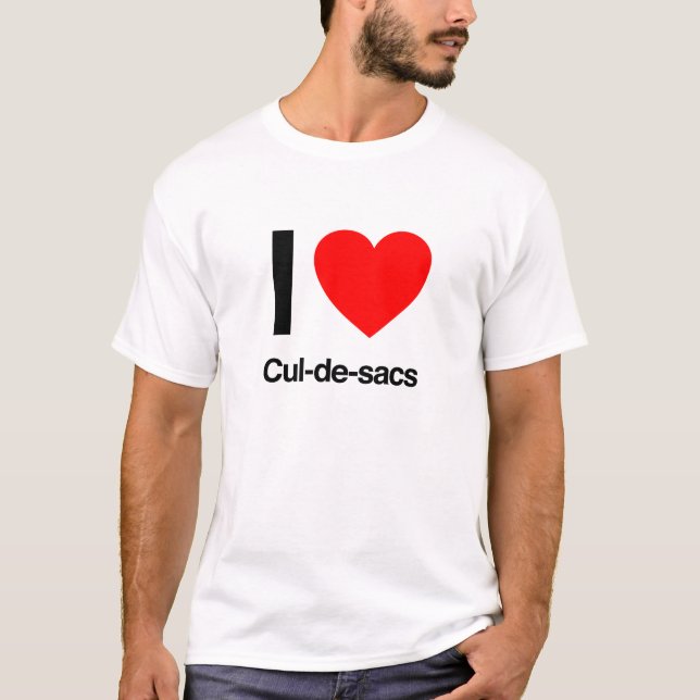 i kärlek cul-de-sacs tee shirt (Framsida)