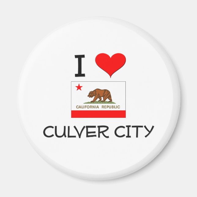I Kärlek CULVER CITY Kalifornien Magnet (Framsidan)