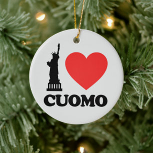 I Kärlek Cuomo Frihetsgudinnan Julgransprydnad Keramik