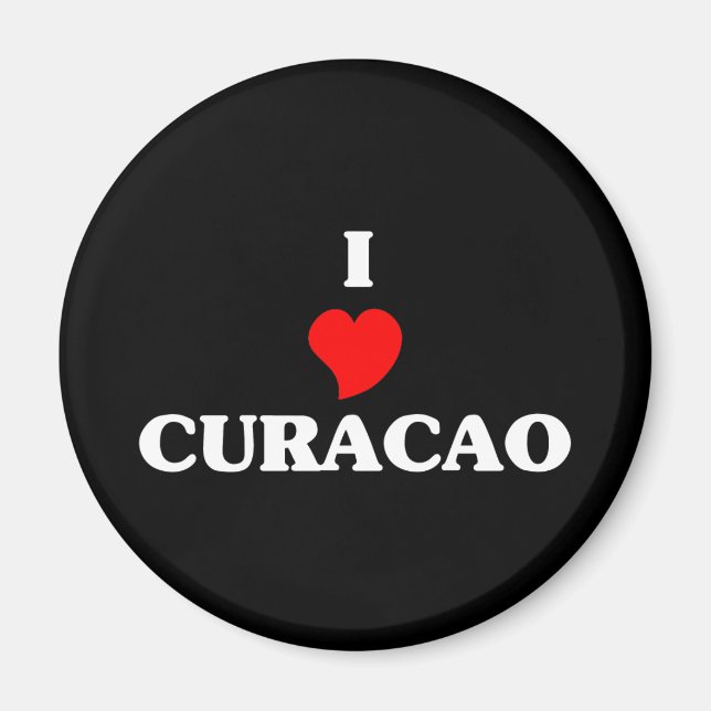 I Kärlek Curacao Magnet (Framsidan)