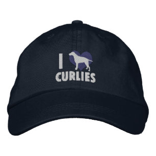 I Kärlek Curlies Embroized Hat (Blue) Broderad Keps